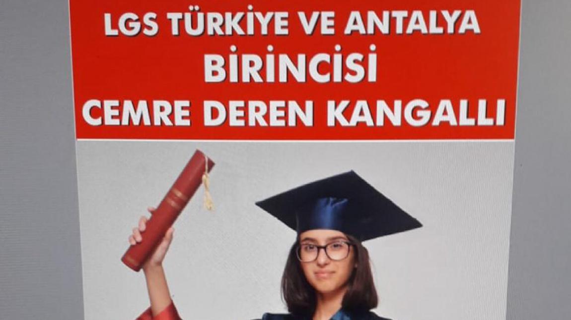 Öğrencimiz Cemre Deren KANGALLI Türkiye Birincisi
